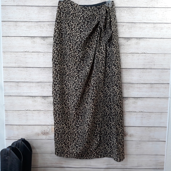 Patricia Jones USA Leopard Skirt - Picture 1 of 3